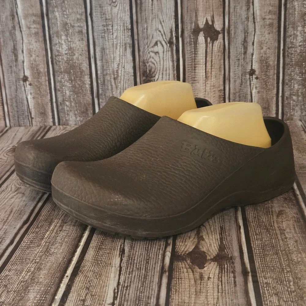 Sz 40 R/ 9 Womens Birkenstock Birki's Super Birki Brown Professional Clogs VGUC